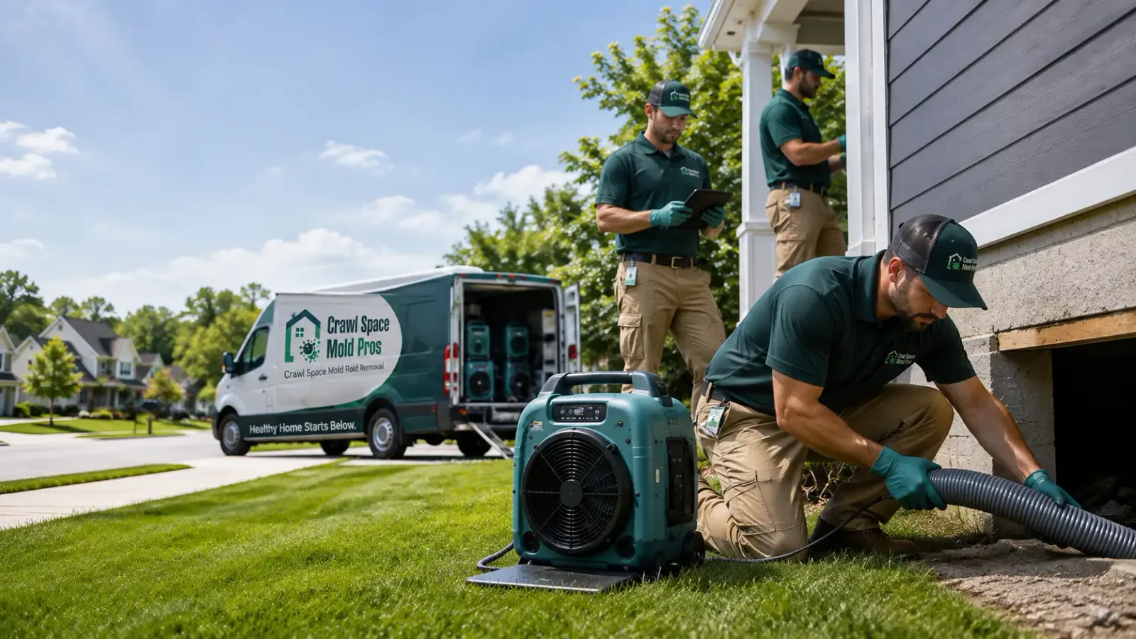Crawl Space Mold Removal in Belmont, MI